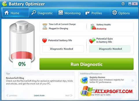 Ekran görüntüsü Battery Optimizer Windows XP