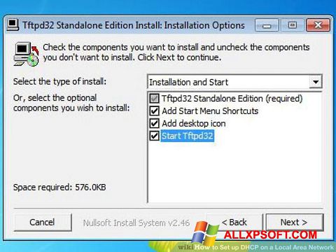 Ekran görüntüsü Tftpd32 Windows XP