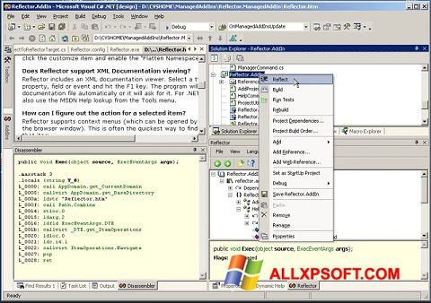 Ekran görüntüsü Reflector Windows XP