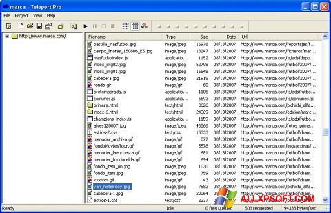 Ekran görüntüsü Teleport Pro Windows XP