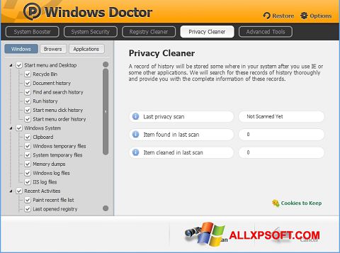 Ekran görüntüsü Windows Doctor Windows XP
