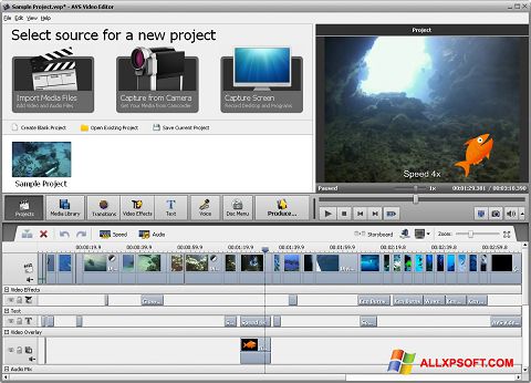 Ekran görüntüsü AVS Video Editor Windows XP