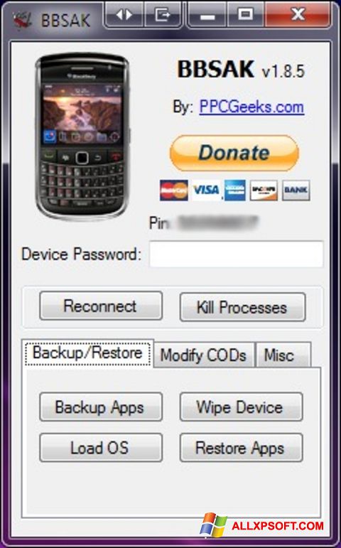 Ekran görüntüsü BBSAK Windows XP