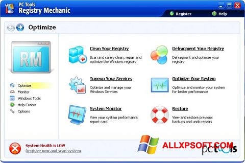 Ekran görüntüsü Registry Mechanic Windows XP