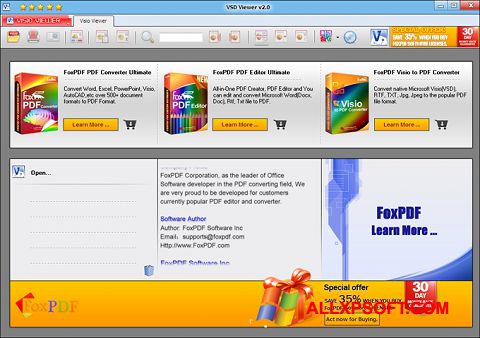 Ekran görüntüsü VSD Viewer Windows XP