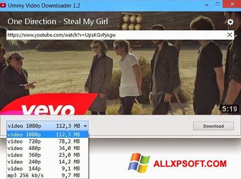Ekran görüntüsü Ummy Video Downloader Windows XP