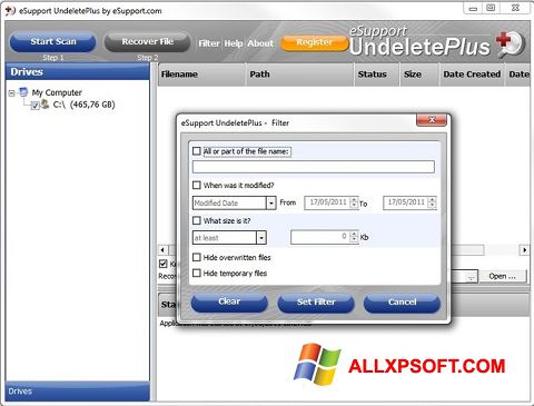 Ekran görüntüsü Undelete Plus Windows XP