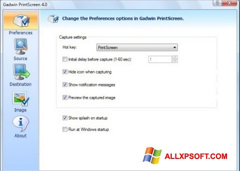 Ekran görüntüsü Gadwin PrintScreen Windows XP