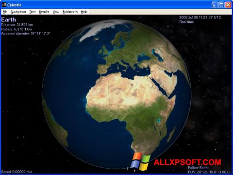 Ekran görüntüsü Celestia Windows XP