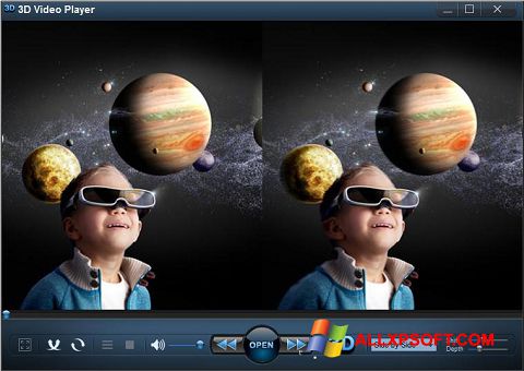 Ekran görüntüsü 3D Video Player Windows XP