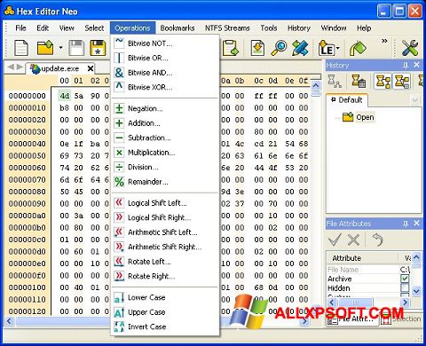 Ekran görüntüsü Hex Editor Neo Windows XP