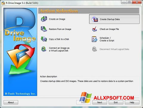 Ekran görüntüsü R-Drive Image Windows XP
