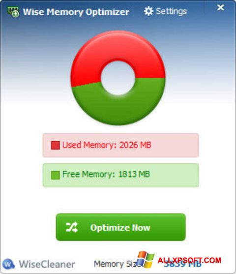 Ekran görüntüsü Wise Memory Optimizer Windows XP