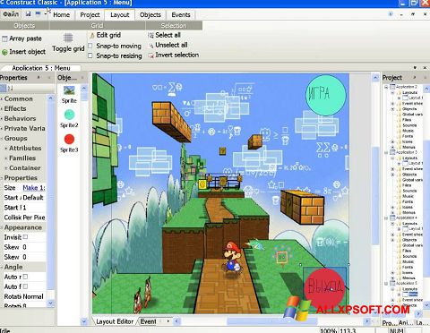 Ekran görüntüsü Construct Classic Windows XP