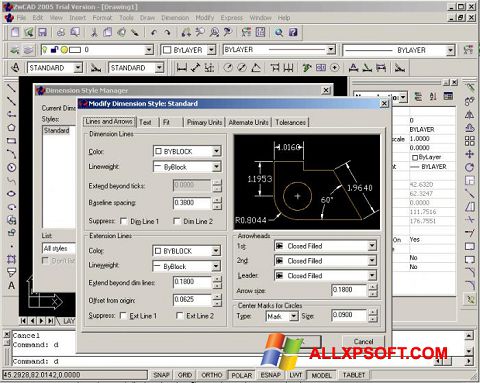 Ekran görüntüsü ZWCAD Windows XP