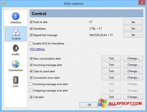 Ekran görüntüsü Zello Windows XP