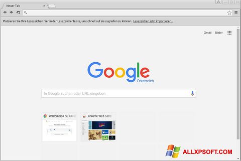 Ekran görüntüsü Google Chrome Windows XP