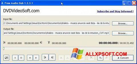 Ekran görüntüsü Free Audio Dub Windows XP