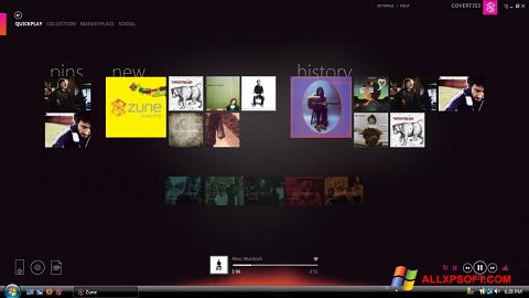 Ekran görüntüsü Zune Windows XP