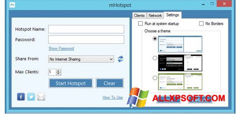Ekran görüntüsü mHotspot Windows XP