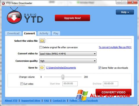 Ekran görüntüsü YTD Video Downloader Windows XP