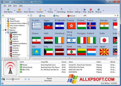 Ekran görüntüsü RarmaRadio Windows XP