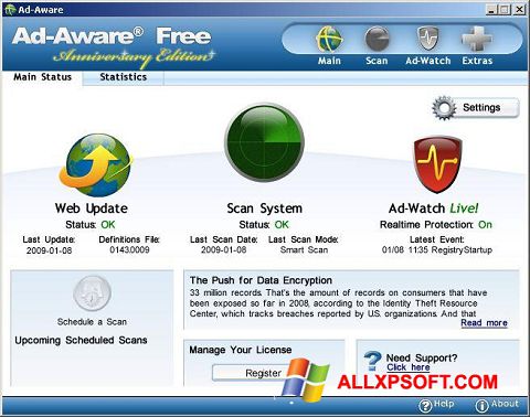 Ekran görüntüsü Ad-Aware Free Windows XP