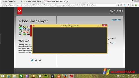 Ekran görüntüsü Adobe Flash Player Windows XP