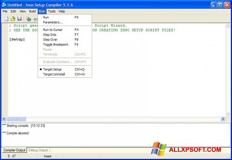 Ekran görüntüsü Inno Setup Windows XP