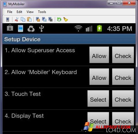 Ekran görüntüsü MyMobiler Windows XP
