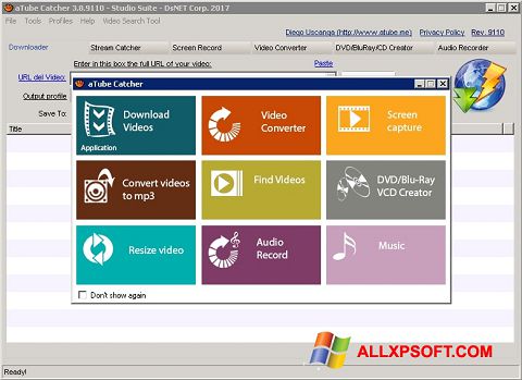 Ekran görüntüsü aTube Catcher Windows XP