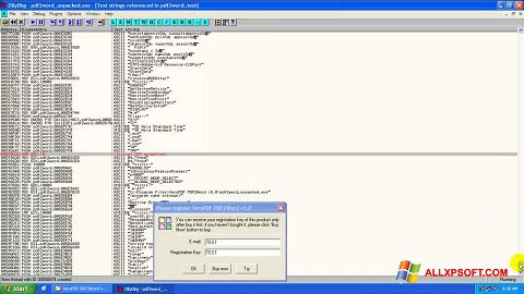 Ekran görüntüsü PDF2Word Windows XP