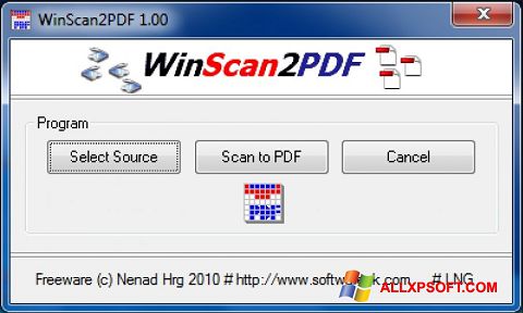 Ekran görüntüsü WinScan2PDF Windows XP