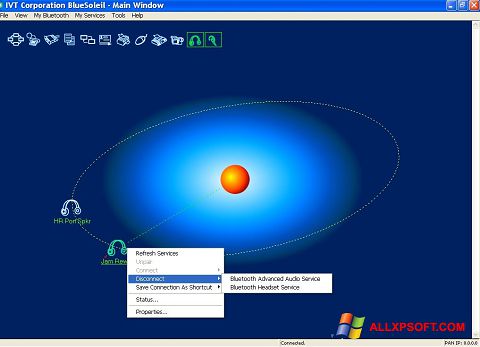 Ekran görüntüsü BlueSoleil Windows XP