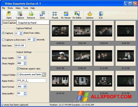 Ekran görüntüsü SnapShot Windows XP