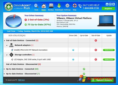 Ekran görüntüsü DriverAgent Windows XP