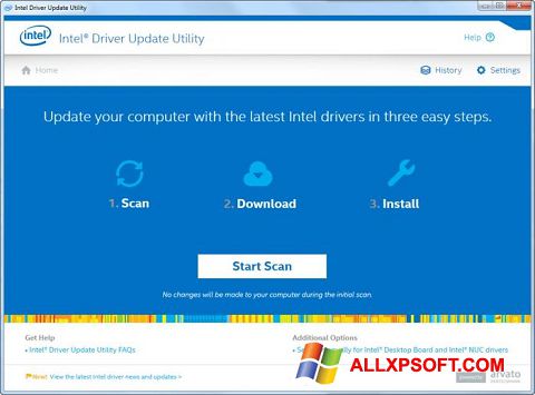 Ekran görüntüsü Intel Driver Update Utility Windows XP