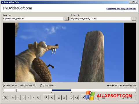 Ekran görüntüsü Free Video Dub Windows XP