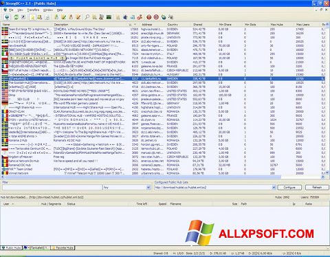 Ekran görüntüsü StrongDC++ Windows XP