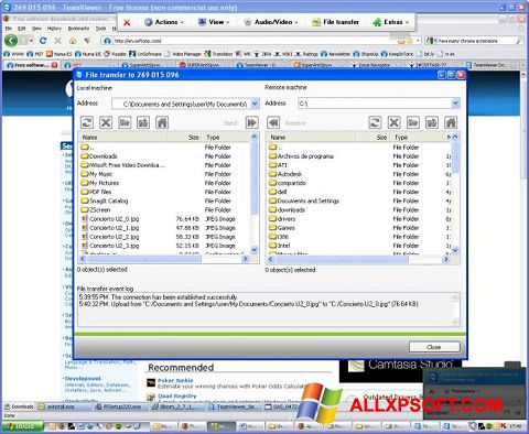 Ekran görüntüsü TeamViewer Windows XP