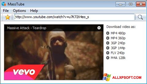 Ekran görüntüsü MassTube Windows XP