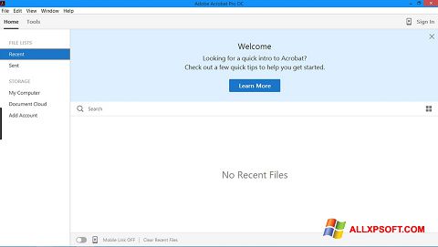 Ekran görüntüsü Adobe Acrobat Pro Windows XP