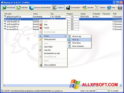 Ekran görüntüsü Mipony Windows XP