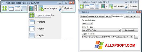 Ekran görüntüsü Free Screen Video Recorder Windows XP