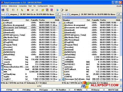 Ekran görüntüsü Total Commander Windows XP